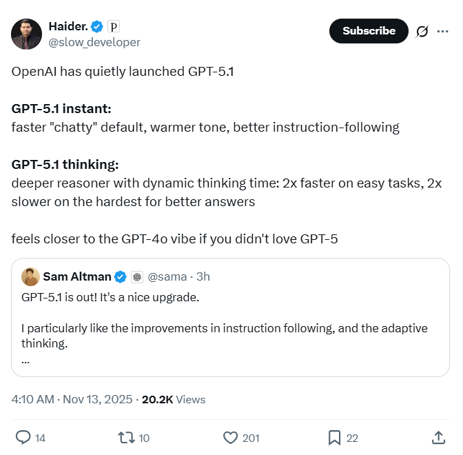 OpenAI GPT-5.1升级亮点解析：更智能更懂用户(图6)