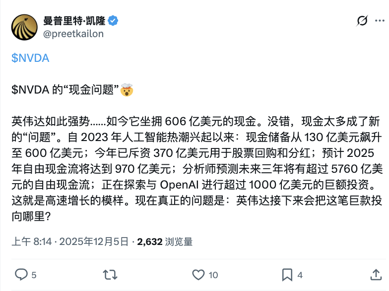 英伟达现金过剩，如何处理这6000亿？(图3)