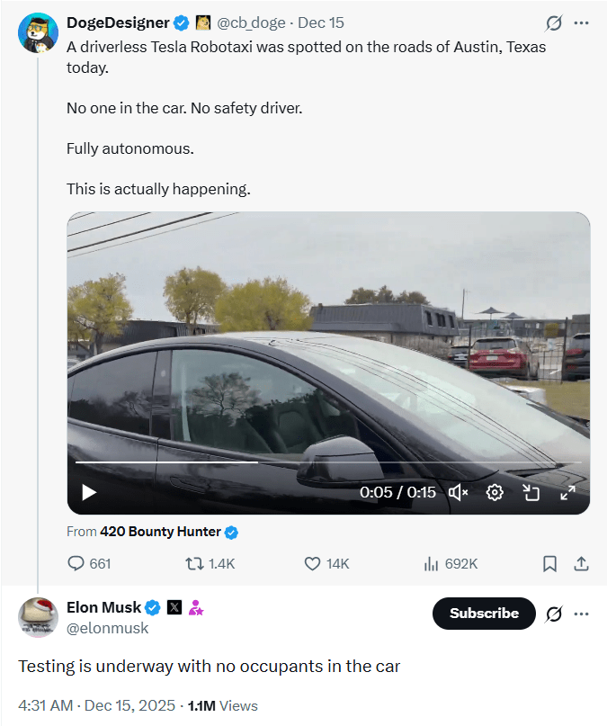 特斯拉无人驾驶测试引发资本热议，背后真相令人深思(图2)