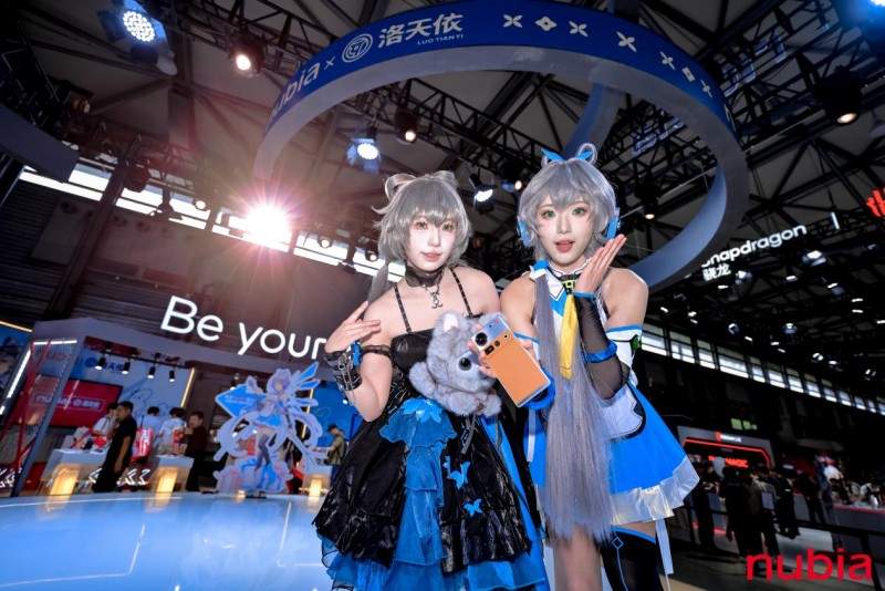 努比亚ChinaJoy2025亮相 携手洛天依打造游戏二次元新体验(图1)