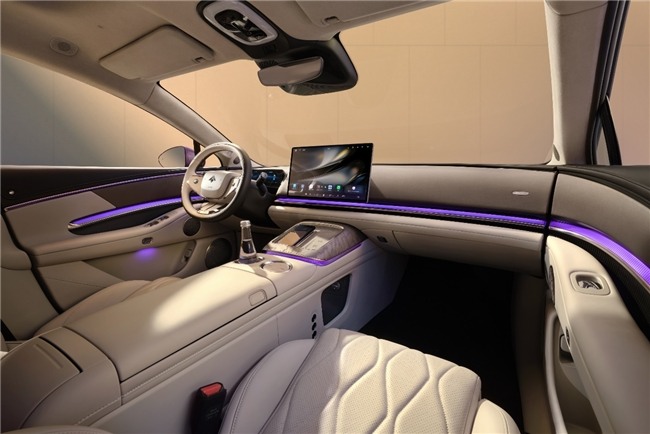 华系双智旗舰轿车 广汽昊铂A800内饰首发，为高速L3商用冲刺(图8)