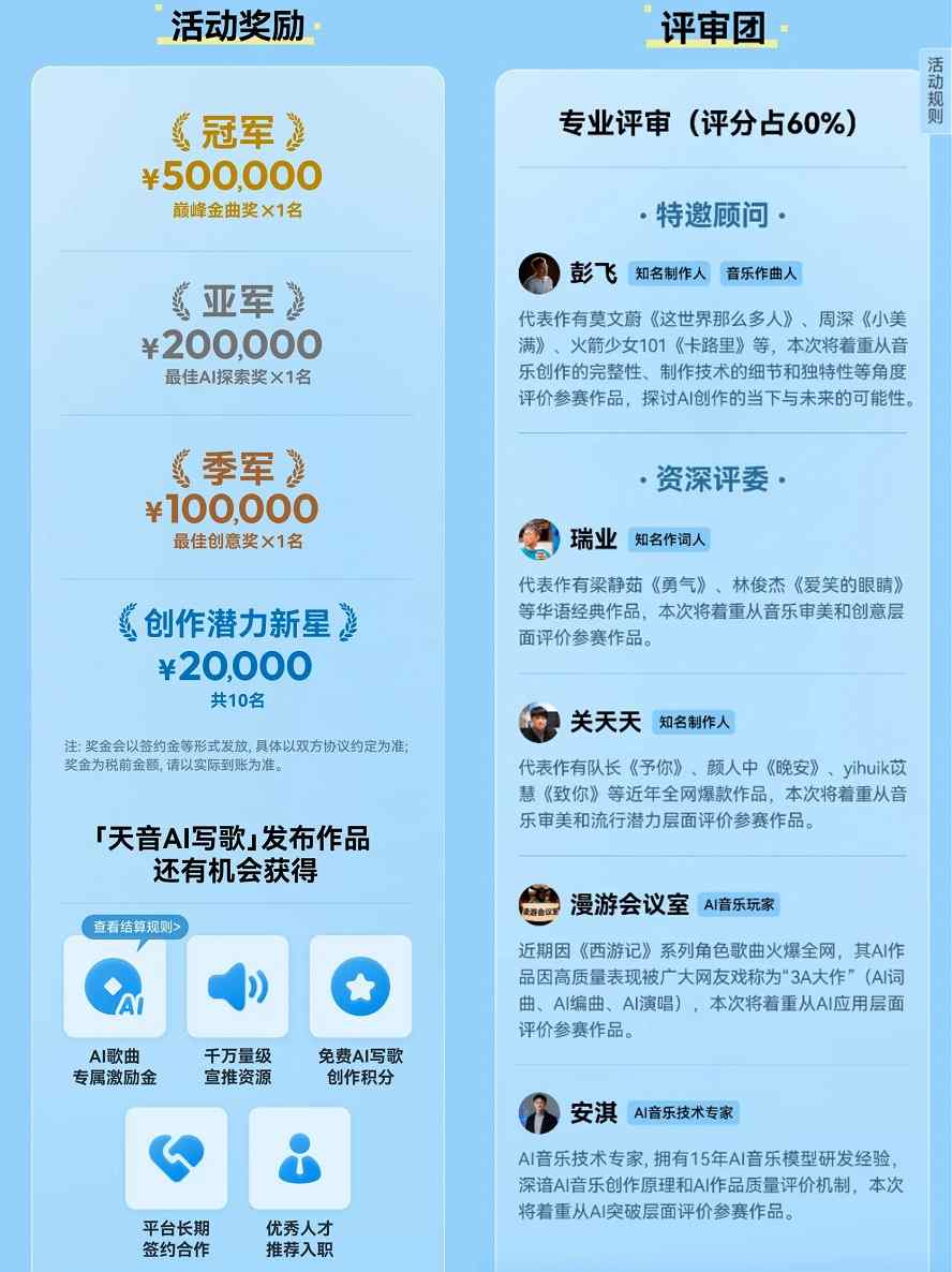 奖金总额100万元！网易云音乐百万奖金AI音乐创作大赛正式启动(图3)
