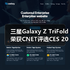 三星Galaxy Z TriFold荣获CNET评选CES 2026最佳产品大奖（图1）
