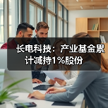 长电科技:产业基金累计减持1%股份(图1) 长电科技:产业基金累计减持1%股份(图1)
