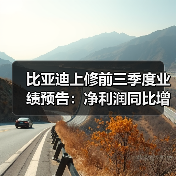 比亚迪上修前三季度业绩预告：净利润同比增长115.97%至128.67%（图1）