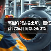 高通Q2财报出炉,百亿营收净利润暴涨60%!(图1) 高通Q2财报出炉,百亿营收净利润暴涨60%!(图1)