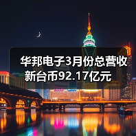 华邦电子3月份总营收新台币92.17亿元(图4) 华邦电子3月份总营收新台币92.17亿元(图4)