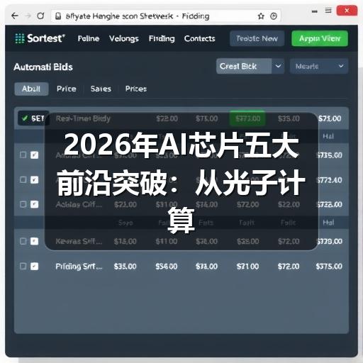 2026年AI芯片五大前沿突破:从光子计算到类脑架构(图1) 2026年AI芯片五大前沿突破:从光子计算到类脑架构